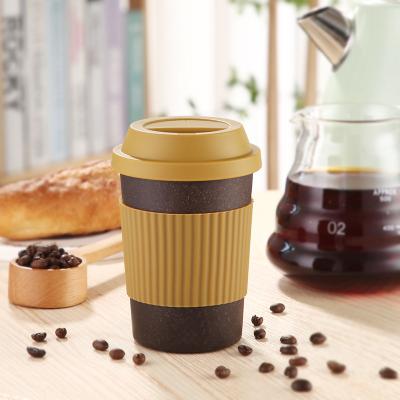 China BL202262-300ML10OZ Eco Sustainable Natural Wholesale Customize White Reusable Reuse Biodegradable Coffee Pod Cup Coffee Grounds Travel Mug for sale