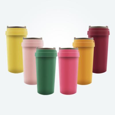 China Sustainable Coffee Mug 400Ml 12OZ Eco Friendly Wholesale Customize Reusable Wholesale Biodegradable Eco Cup With Lid for sale