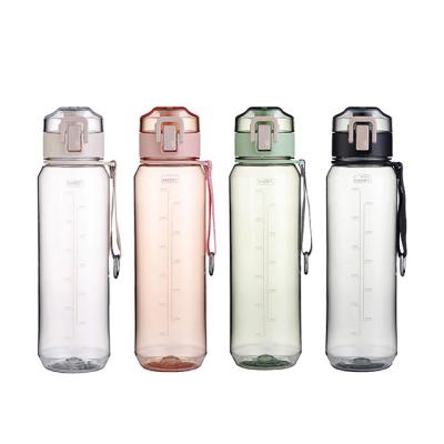 China Portable Nordic Viable Free Hydration Bottle 700ml BPA Tritan Style Plastic Water Bottle Travel Bottle With Flip Top Lid for sale