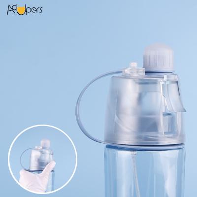 China 600ml 20oz Eastman Tritan Viable Mist Sports Water Bottle Clear Sprayer Cup For Fitness Camping Hiking Outdoor 1175T for sale