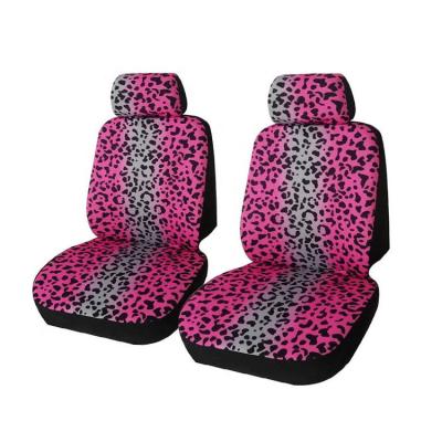 China Best-selling car accessories leopard print polyester car interior decorative seat covers for girls for sale