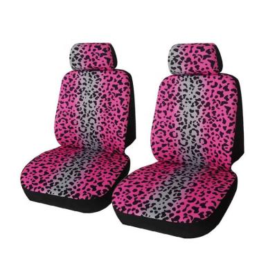 China Leopard manufacturers direct selling leopard print polyester car airbag seat covers for sale