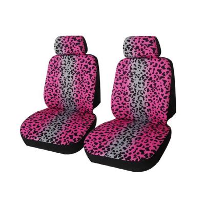 China Super leopard quality protect car leopard print polyester interior car seat covers for sale