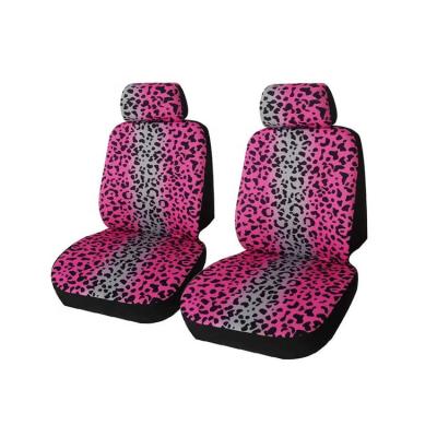 China Professional Car Accessories Leopard Print Polyester Car Interior Decorative Seat Covers For Girls for sale