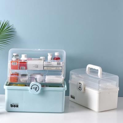 China Sustainable Sheng Bang Plastic Big Medical Bins And Medicine Boxes Chest For Storage Containers With Handle Lock for sale