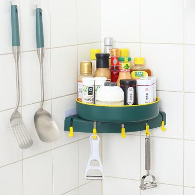 China Tenture de Eco-Friendly Prateleiras De Plastico Para 360 Degree Rotating Shower Caddy Corner Rack Plastic Bathroom Shelf for sale