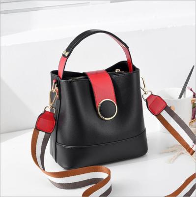 China Fashion Bucket Bags Casual Handbag Shoulder Messenger Lady Pu Leather For Women for sale