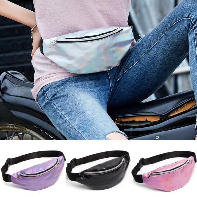 China Waist Packs Summer New Arrival Cheap Running Wholesale Metallic Lady Waist Bag Women Laser Bling Fashion Waist Bag for sale