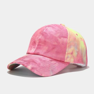 China COMMON 2020 New Tie Dye Baseball Cap Men Women Tension Spring Summer Colorful Snapback Hat for sale