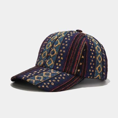 China Vintage Vintage Sunscreen Hat Bohemian Unisex Casual Baseball Cap Peaked Out for sale