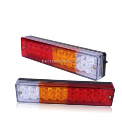 China White Amber Red Reverse Turn Signal Brake Lamp Other Car Light Accessories 20LEDThree-color Fog Lights Truck Lights for sale