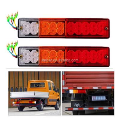 China New HOT Sale LED Tail Turn Light Signal Combination Tail Lamp LED Tail Light For Truck Rear Lights 20LEDThree-color Truck Lights for sale