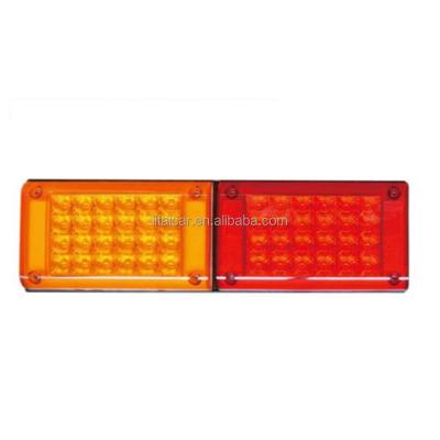 China Flexible LED Motorcycle Light Bar Strip Tail Turn Signal Rear Brake Light 20LEDThree-color Brake Light Lamp Truck Lights for sale