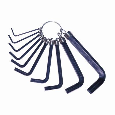 China 10 pc Hex Key Set in Ring for sale