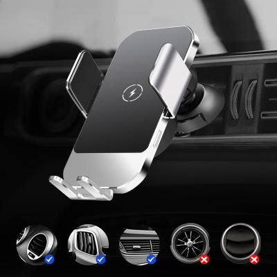 China Led Lights With Logo 2022 New Arrival Mobile Phone Charger Wireless Car Charger Holder For Car Dash Z Flip 3 for sale