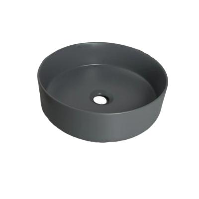 China OEM Modern High Quality Matte Dark Gray Bathroom Wash Basin Washroom Sink for sale