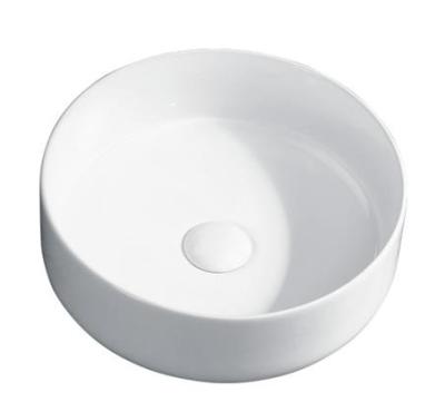 China Hot Selling Easy Clean Bathroom Sink Around Shinning White Basin For Office Building for sale