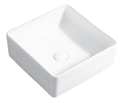 China Low Price Countertop Easy Clean Bathroom Sinks Sanitary Ware Art Hand Washing White Basin for sale