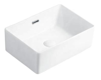 China Good Cheap Price Ceramic Beauty Material Long Art Standing Wash White Basin Easy Clean for sale