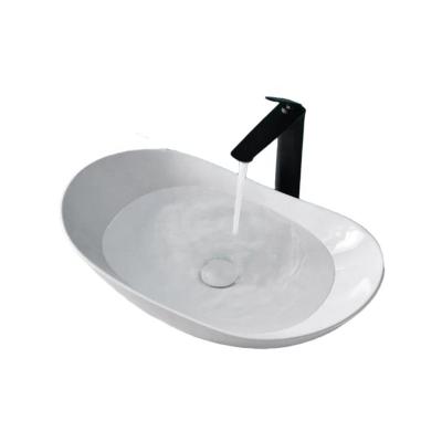 China China Art Sinks Bathroom Unique Sanitary Pedestal Easy Clean Luxury High End Wash Ware Ceramic Basin for sale