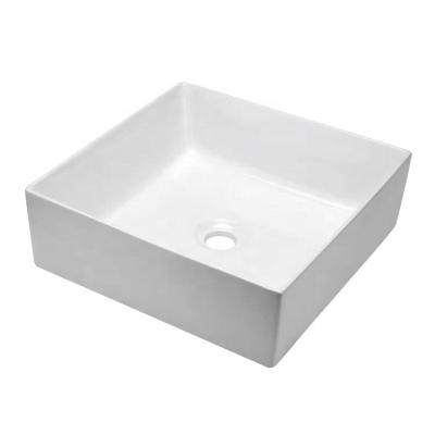 China Cheap Price Clean Easy Art Wash Ceramic Basin For Decoupage White Professional Sanitary for sale