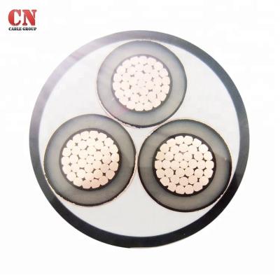 China Underground 35kv 35mm Stranded XLPE Insulated PVC Jacket Electrical Cable Price for sale