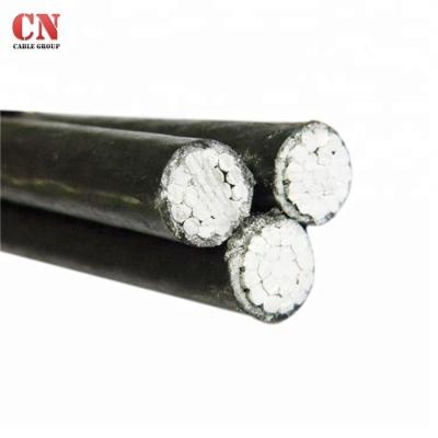 China Al/Al alloy/Cu overhead conductor XLPE ABC cable with insulated neutral wire for sale