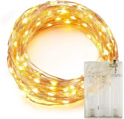 China 20L LED Copper Wire String Light Battery Operated Fairy Lights Indoor Holiday Lights for sale