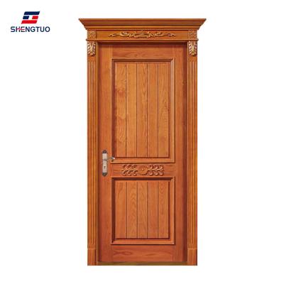 China Sound Insulation Main Entrance Solid Timber Round Arch Door Round Arch Door French Mahogany Wooden Design for sale