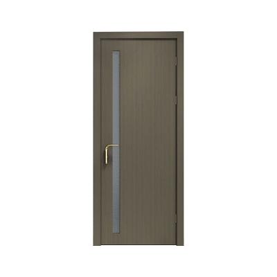 China Factory simple design spare open door modern Chinese glass decorative flat solid wood door hotel room solid wood door quietly for sale