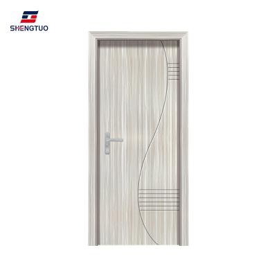 China Sound Insulation China Bedroom Entry Door Modern Design Solid Wood Wooden Door for sale