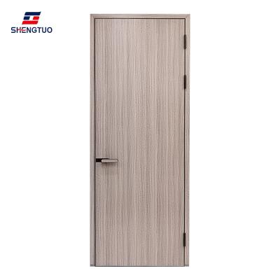 China 2020 New Sound Insulation Narrow Aluminum Frame Wooden Flush Door for sale