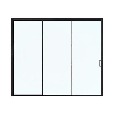 China New Design Aluminum Alloy Sliding Glass Door System Minimalist Frameless Glass Doors Hot Sale Meeting Room Doors Design for sale