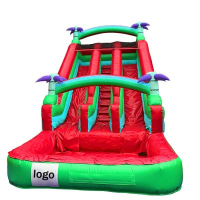 China For Kids Fun 0.55mm PVC 9m*5m*6m High Quality Durable Inflatable Water Slides For Kids for sale