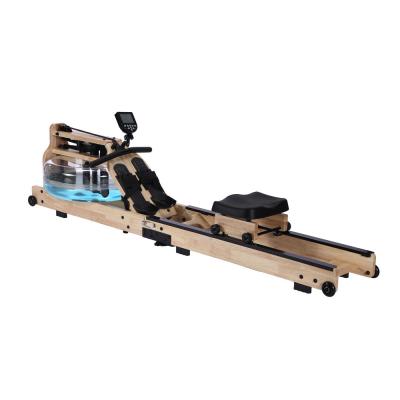 China Universal Reap Rowing Fitness Row Gym Equipment Home USE Oak Pine Solid Wood Water Rower Machine for sale