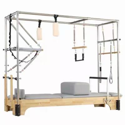 China 300kg Reap Fitness Exercise Pilates Chair Cadillac Equipment Gym Wooden Pilates Reformer for sale