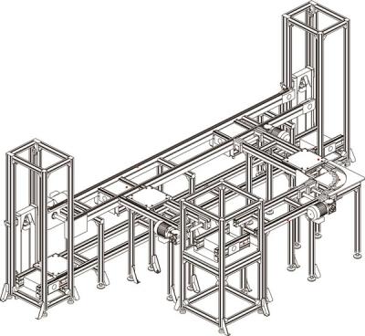 China Anti-Static Pallet Conveyor Belt Conveyor Car Battery Production Assembly Line Electronic Product Production Line for sale