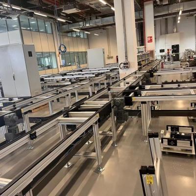 China Anti-Static Pallet Conveyor Belt Conveyor Car Battery Production Assembly Line Electronic Product Production Line for sale