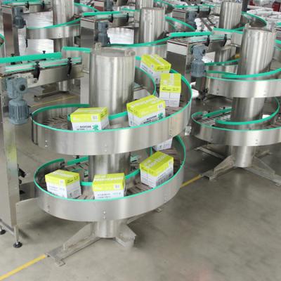 中国 Heat Resistant High Quality Conveyor Heat Resistant Food BeverageTransfer Elevating Plastic Conveyor Cans Bottles Flex Plastic Chain Conveyor 販売のため