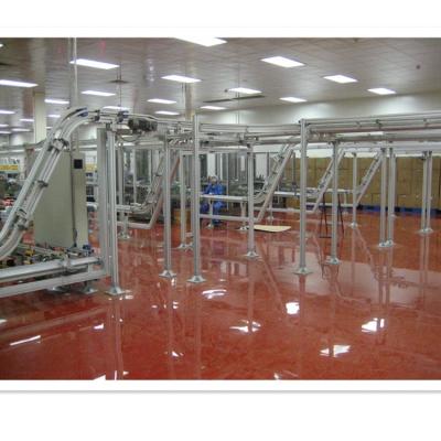 中国 Heat Resistant Elevating Conveyor Food And BeverageTransfer Conveyor Width Plastic Cans Bottles Flex Plastic Chain Conveyor Line Aluminum 販売のため