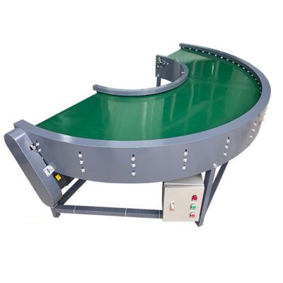 Chine Conveying 180 Degree 90 Degree Curved Turning Conveyor PVC Belt Conveyor For Factory PVC Belt à vendre