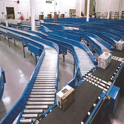 Chine Transportation Logistics Sorting PU Belt Conveyor System Use PVC Belt Conveyor Widely For Express à vendre