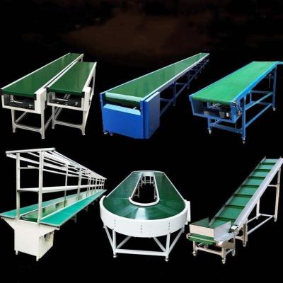 Chine Transport Factory Customization PVC Green Belt Conveyor System Design Food Grade Flat Belt Conveyor with Certificate of Origin à vendre