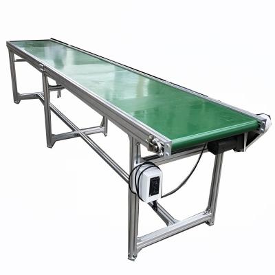 Chine Transport Factory Customization PVC Green Belt Conveyor System Design Food Grade Flat Belt Conveyor with Certificate of Origin à vendre