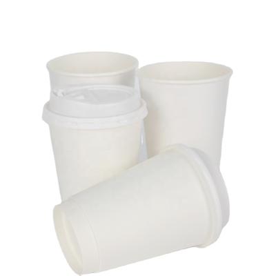 China UYIPAK Double Wall Takeaway Coffee Paper Cup White Cardboard For Hot Drinks for sale