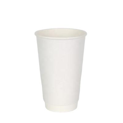 Cina 16oz Double Wall Disposable Coffee Paper Cup With Customized Service With Lids in vendita