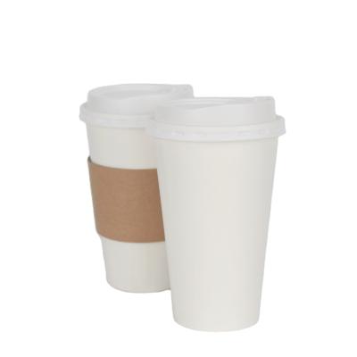 Κίνα Durable Use Double Wall Coffee Paper Cups 300g White Cardboard Material προς πώληση