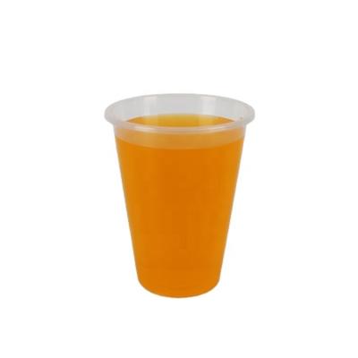 China 16 Oz Transparent Plastic Cup Custom Disposable Food Grade For Boba Milktea for sale