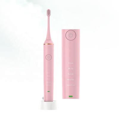 China Dupont Private Label Electric Toothbrush Soft Nylon Waterproof Induction Charging Sonic Pressure Sensor Electric Toothbrush for sale