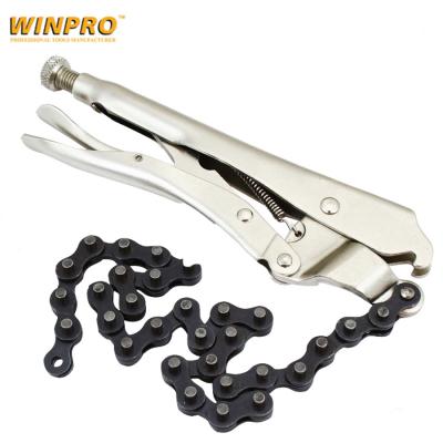 China 18 high quality FUNCTIONAL MULTI in. Sling Handle Chain Locking Pliers for sale